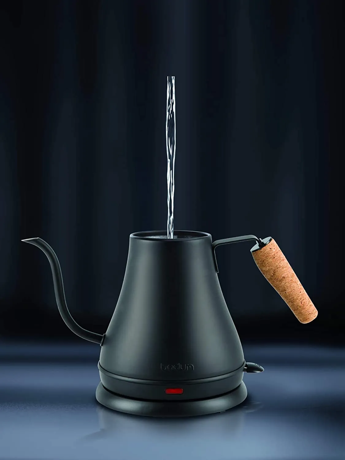 Was store display, minor marks on surface, Bodum Melior Gooseneck Electric Water Kettle, 27 Ounces, Matte Black! Retails $56 