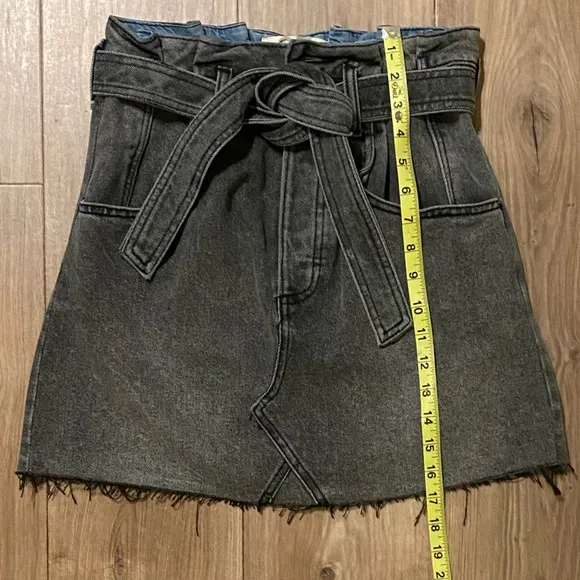 We The Free East of Eden Denim Belted Mini Skirt