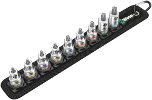 Wera 05003972001 Belt B 3 TORX® HF Zyklop bit socket set with holding function, 3/8" drive, 9 pieces