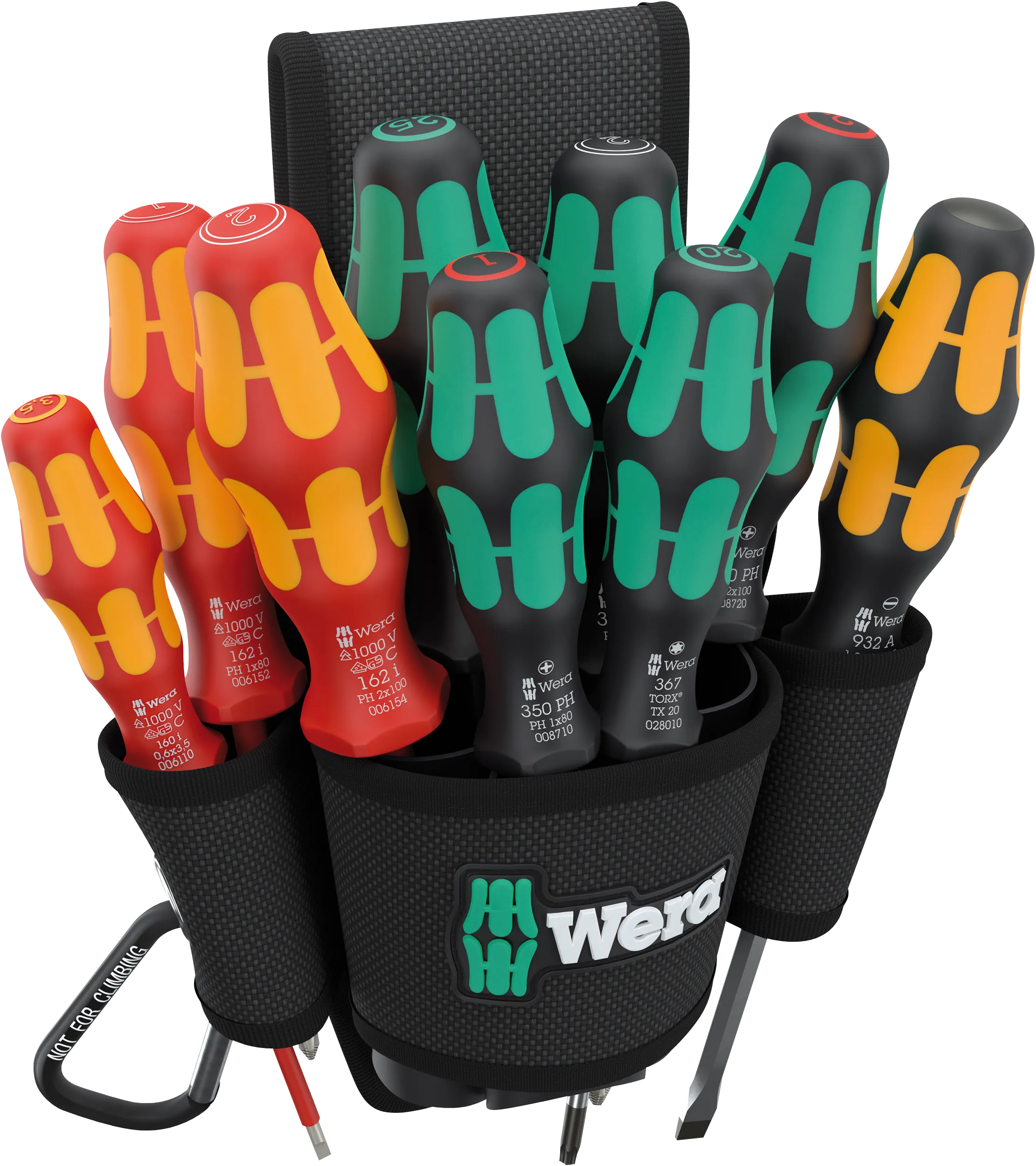 Wera 9620 Belt Holster Set 1, 10pc - 05136032001