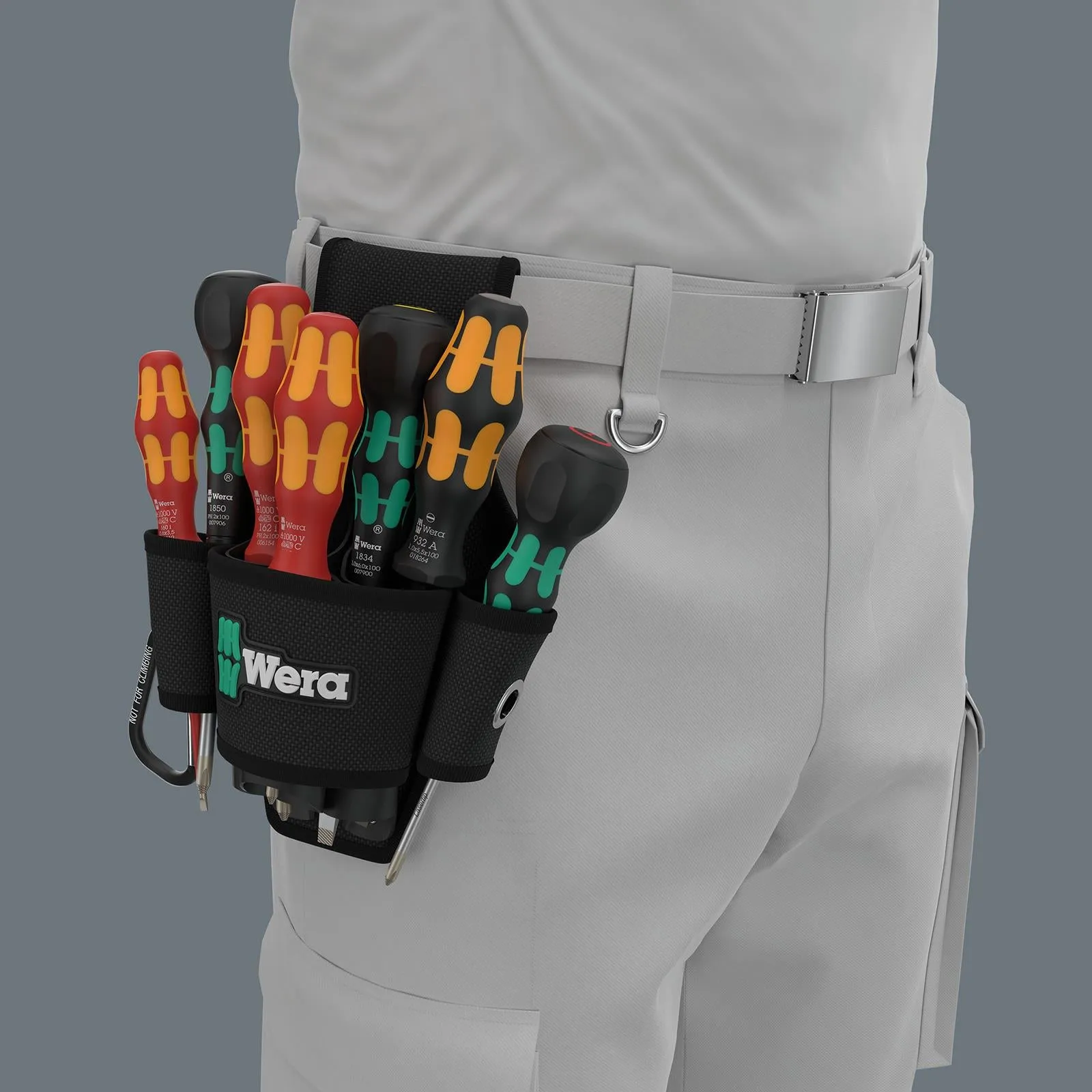 Wera Screwdriver Set 9621 Belt Holster Set 2 VDE Phillips Slotted Ball Grip 8 Pieces