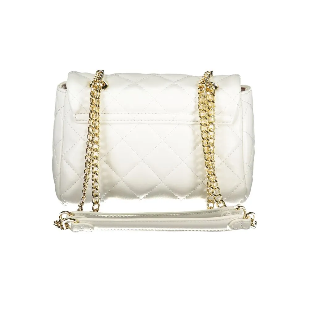White Polyethylene Women Handbag