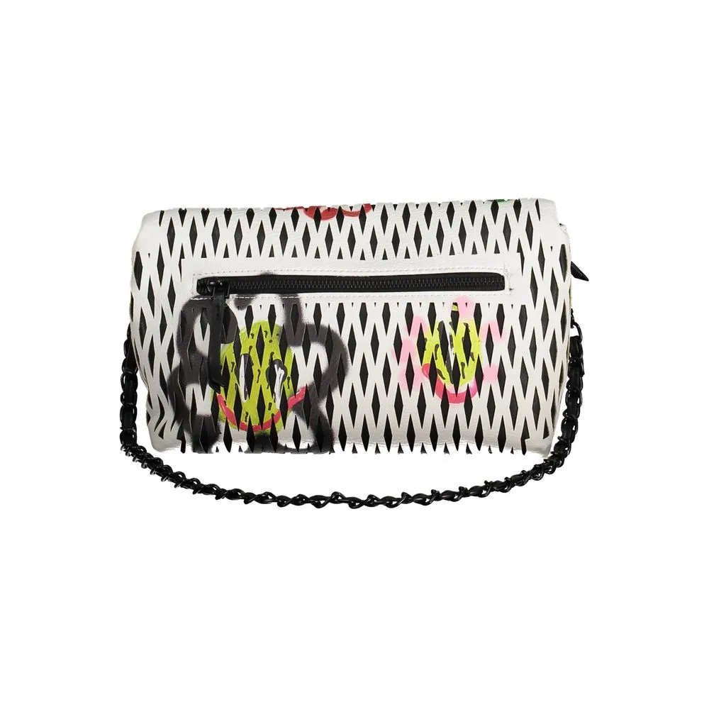 White Polyethylene Women Handbag