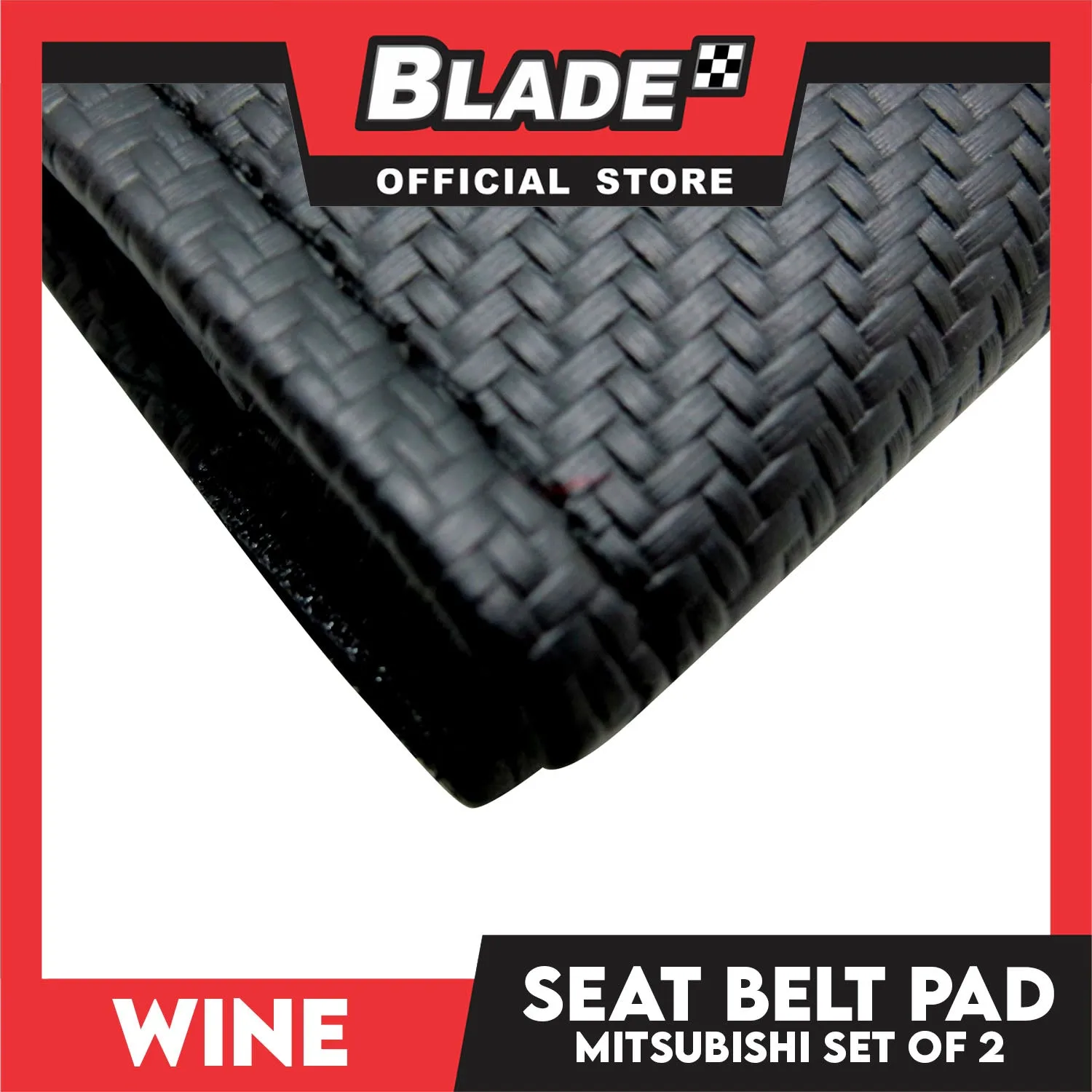 Wine Seat Belt Pad (Mitsubishi) Set of 2