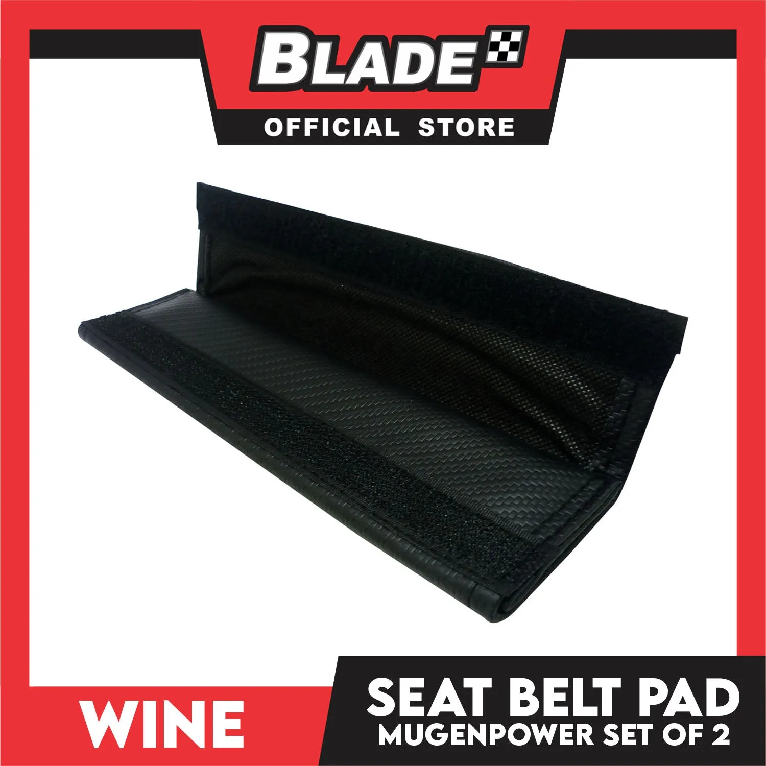 Wine Seat Belt Pad (Mugenpower) Set of 2