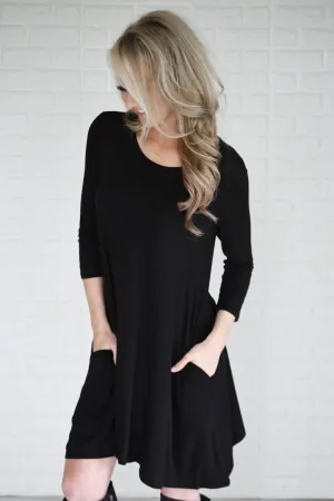 Wish You Were Here Black Dress