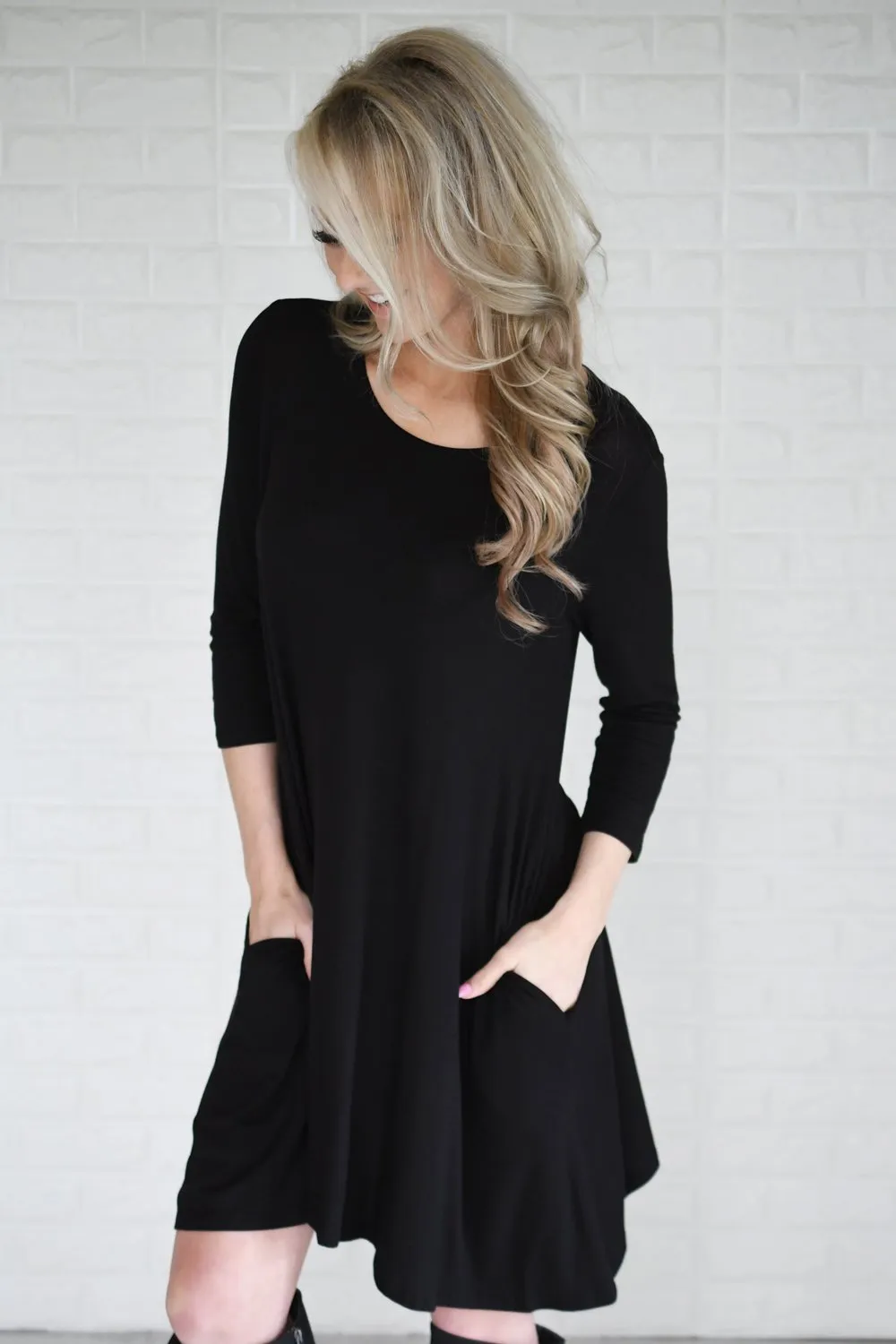 Wish You Were Here Black Dress