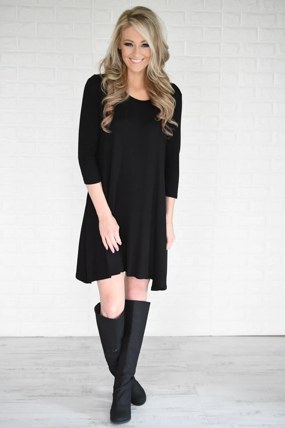 Wish You Were Here Black Dress