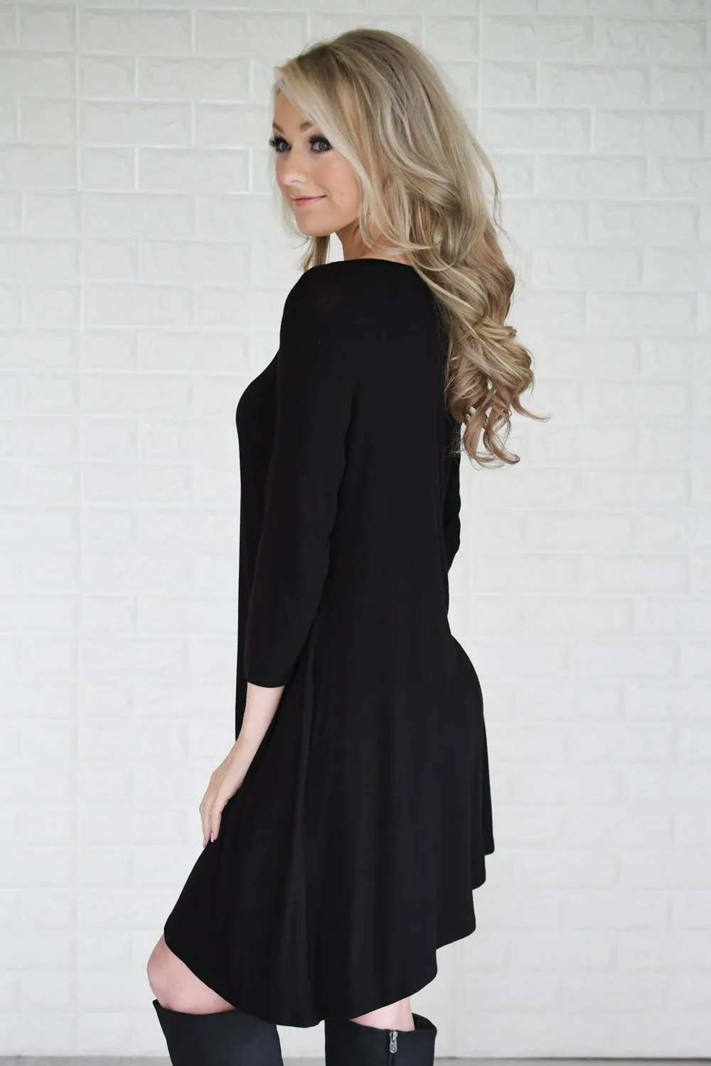 Wish You Were Here Black Dress