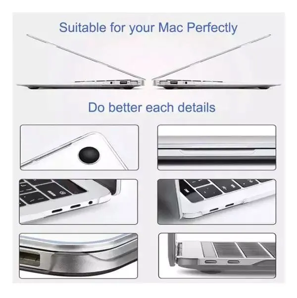 WiWU iSHIELD Hard Shell Ultra Thin Laptop Case Anti scratch for Macbook Air 2023 2024 M2 M3 Body Protector