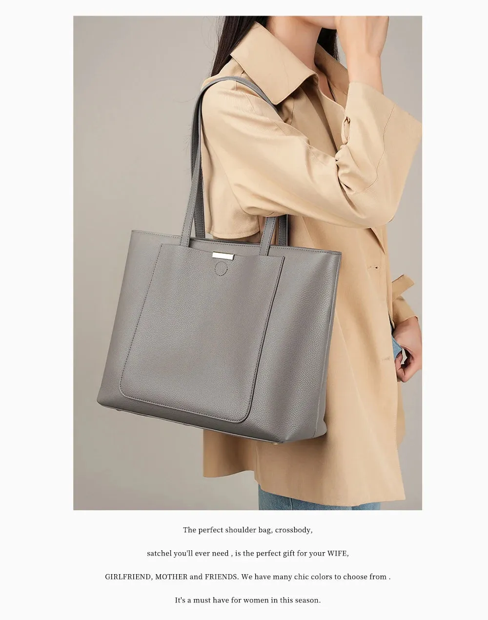 Women Soft Cowhide Leather Shoulder Bag