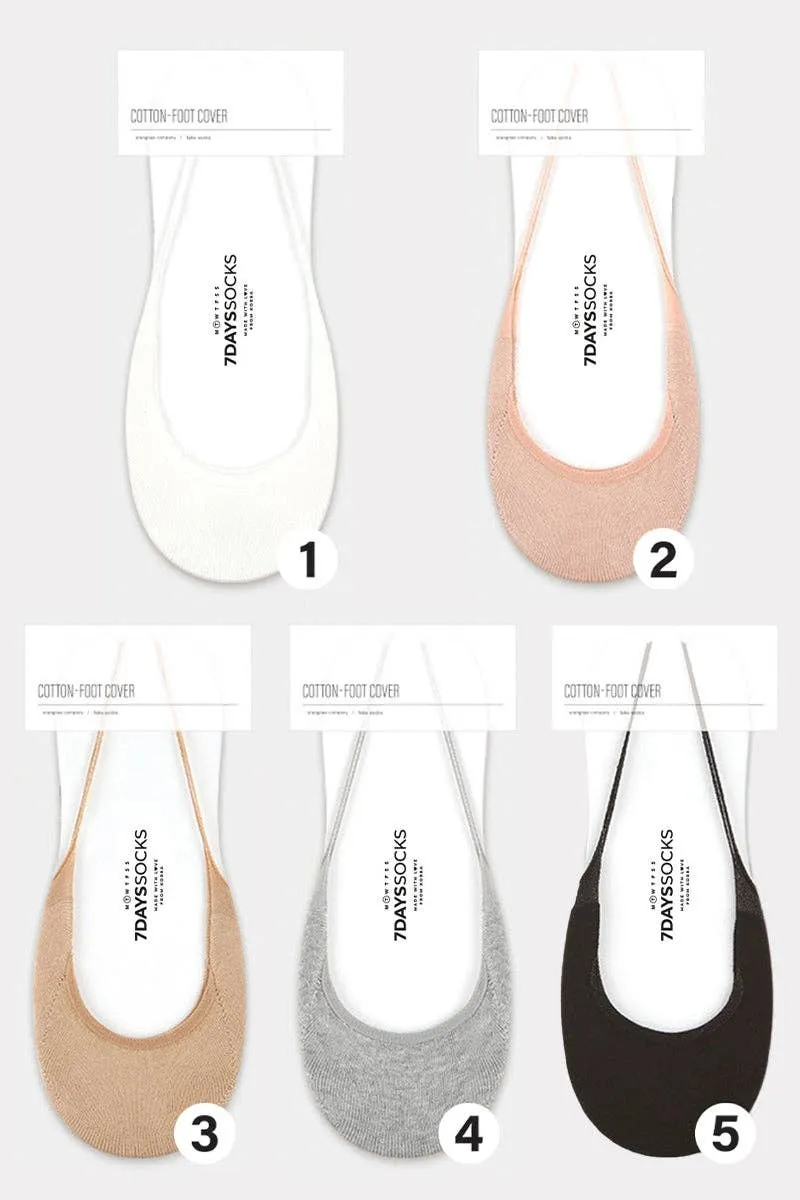Women's No Show Sling Back Foot Cover Socks
