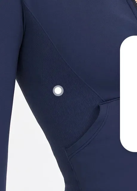 Women's Skinny Slim Zipper Short Stand Collar Coat