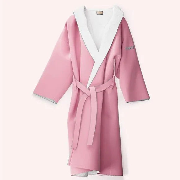 Women’s TRULY Signature Luxury Bathrobe VEGAN Full Length Robe With Hood