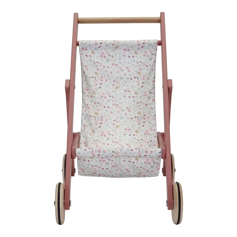 Wooden Doll Stroller By Little Dutch - Flowers & Butterflies