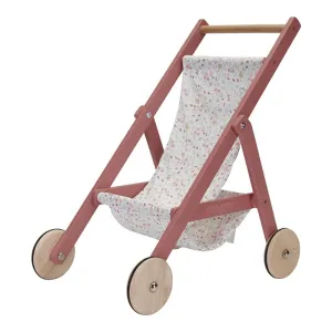 Wooden Doll Stroller By Little Dutch - Flowers & Butterflies