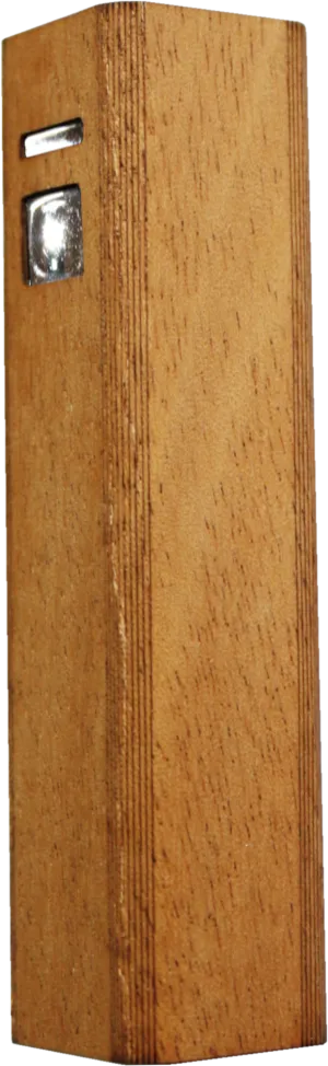 Wooden Ultra-Slim Portable Lipstick Power Bank