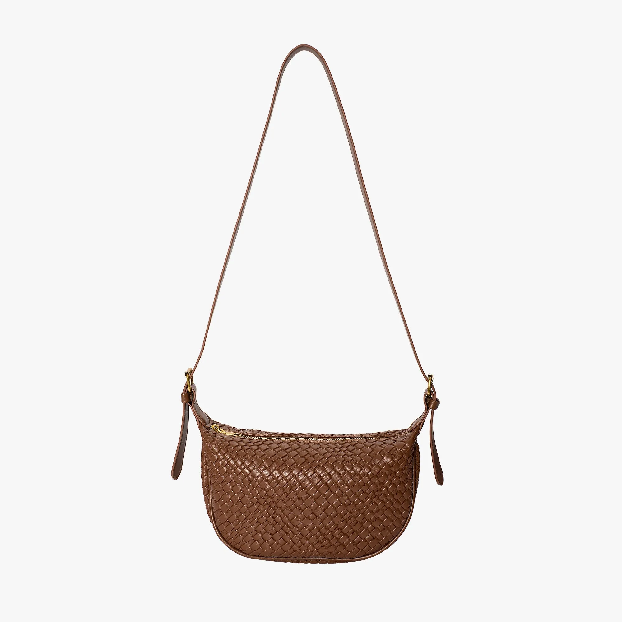 Woven Half Moon Bag