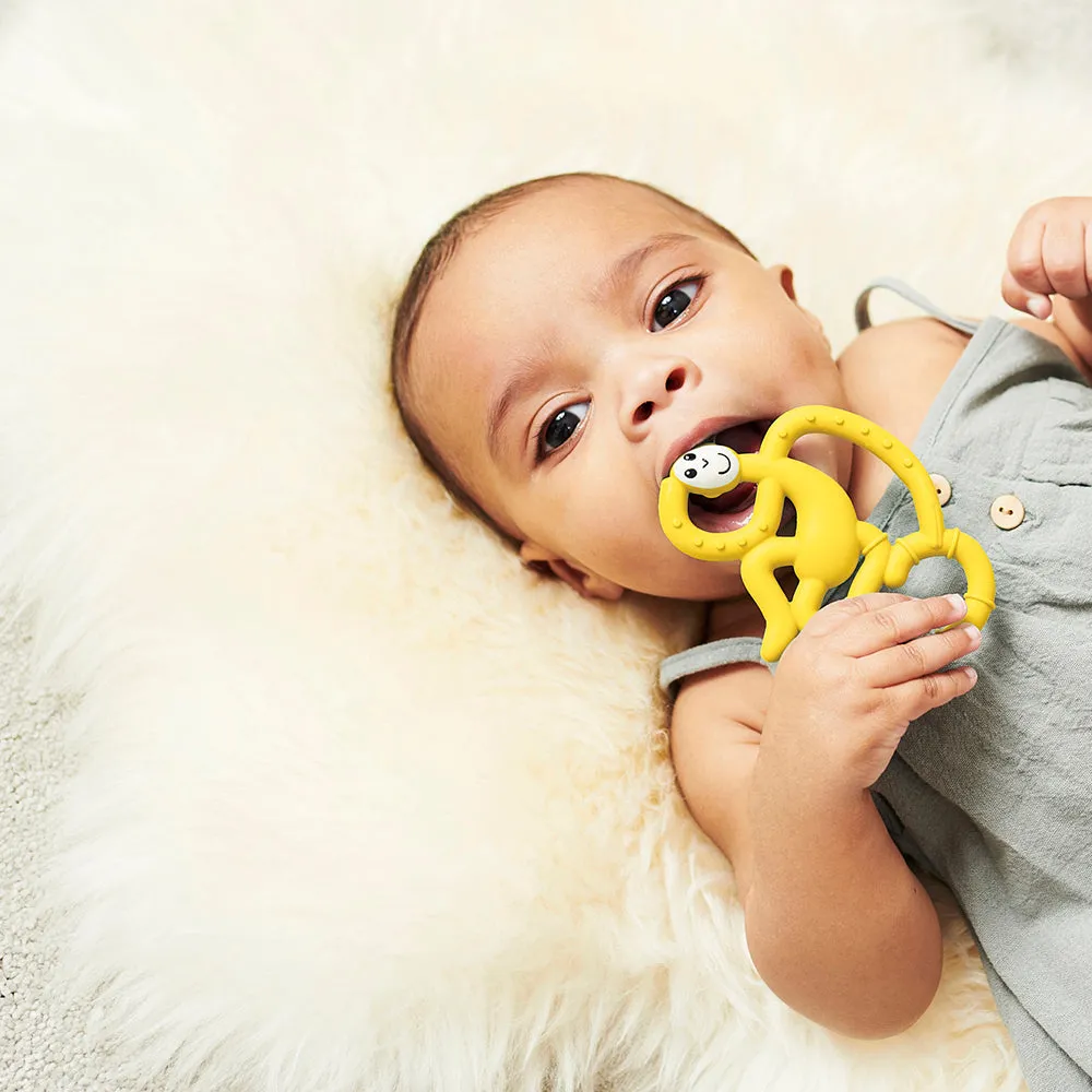 Yellow Mini Monkey Teether