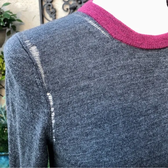 Zadig &amp; Voltaire Rimini Gray Wool Sweater Mini Dress