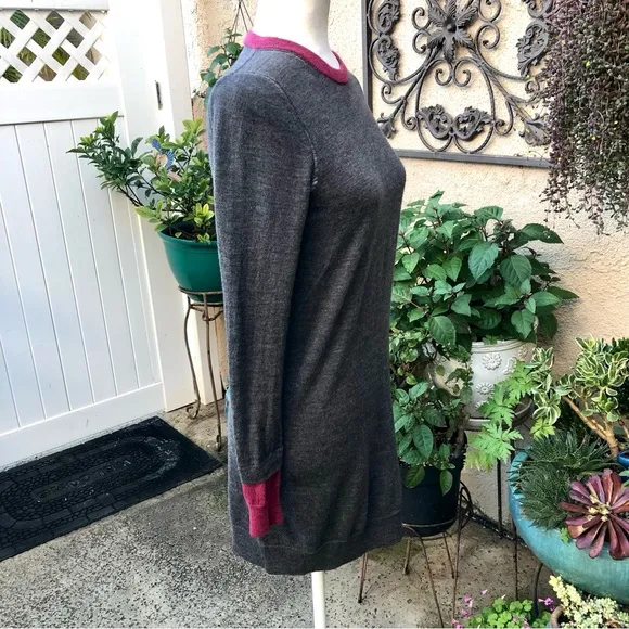 Zadig &amp; Voltaire Rimini Gray Wool Sweater Mini Dress