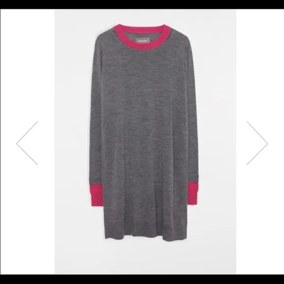 Zadig &amp; Voltaire Rimini Gray Wool Sweater Mini Dress