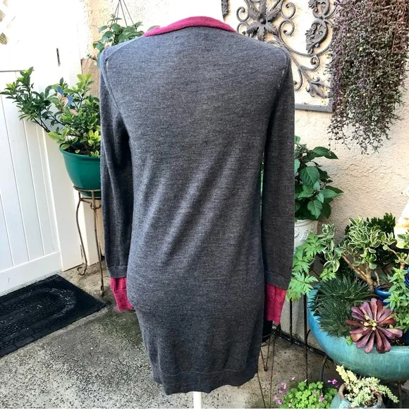 Zadig &amp; Voltaire Rimini Gray Wool Sweater Mini Dress