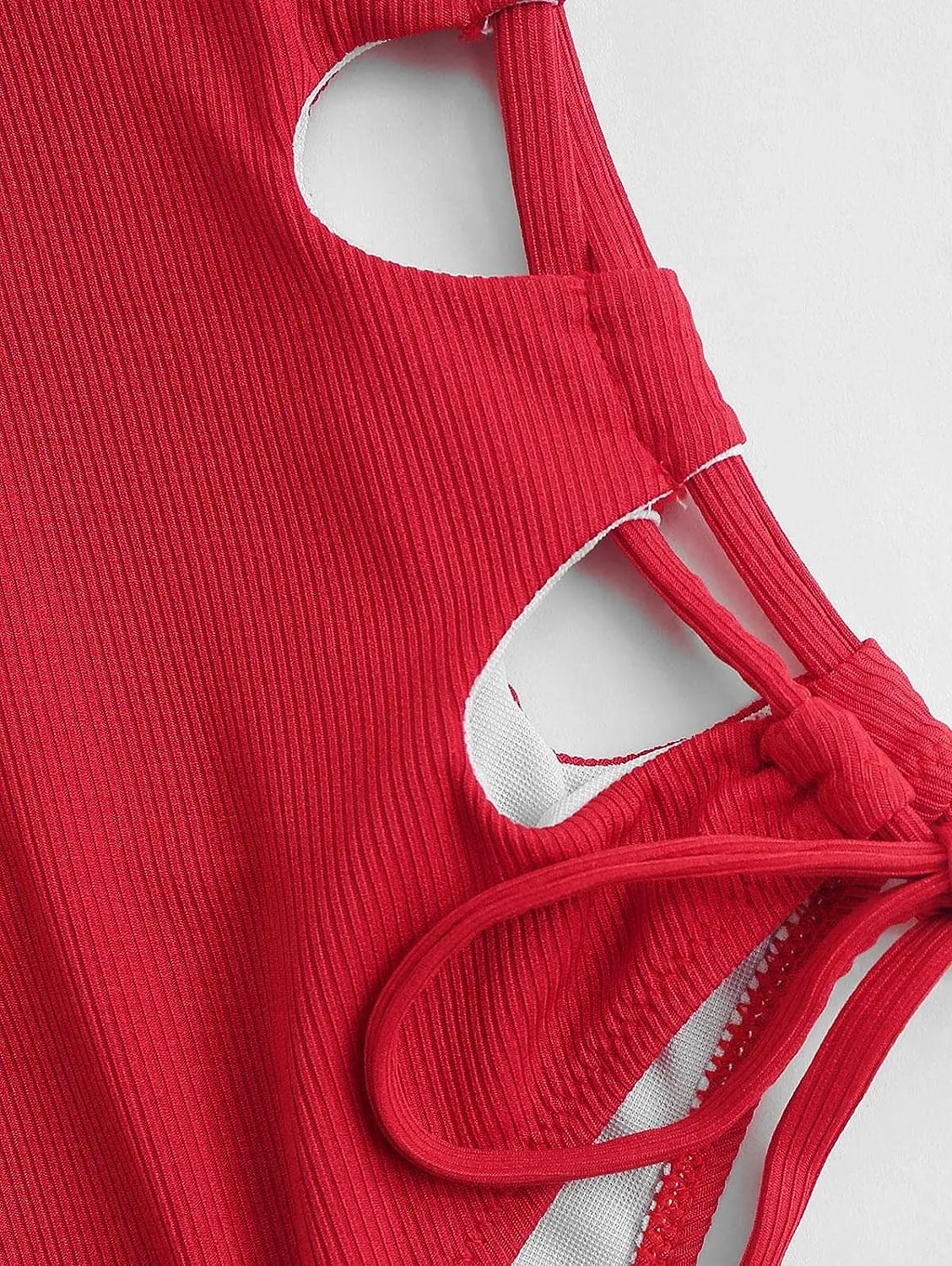 ZAFUL Women's Cut Out String Bathing Suit
